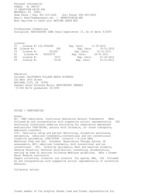 Respiratory Therapist | Medicine | Clinical Medicine