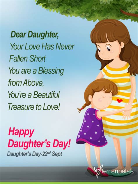 30+ Unique Quotes and Messages to wish Happy Daughters Day - Ferns N Petals