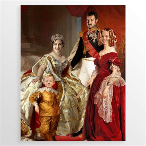 Royal Family Portrait, Custom King and Queen Portrait, Victorian ...