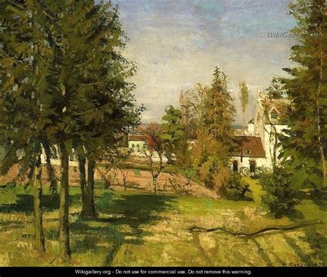 The Pine Trees of Louveciennes - Camille Pissarro - WikiGallery.org, the largest gallery in the ...