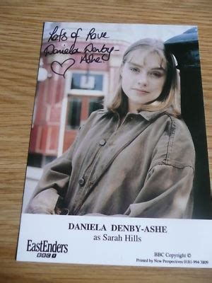 DANIELA DENBY-ASHE EASTENDERS HAND SIGNED 6X4 CAST CARD | #247957325