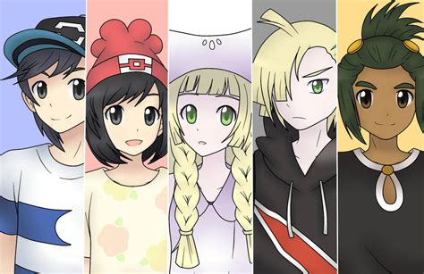 Pokemon Sun and Moon : Characters by GaryGrant on DeviantArt