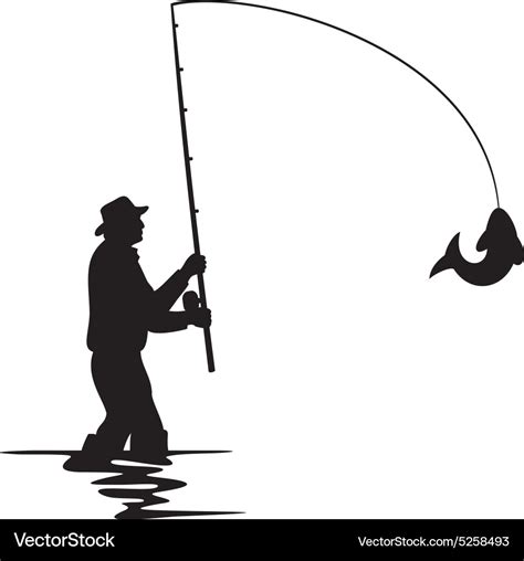 Fisherman Silhouette Svg