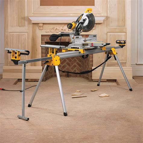 Dewalt 12" Sliding Double Bevel Compound Mitre Saw w/ DWX723 folding stand | Contractor Cave Tools