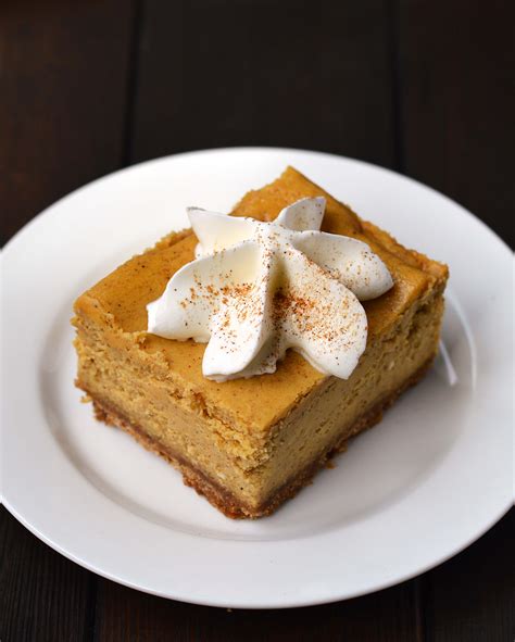 Pumpkin cheesecake bars - Friday is Cake Night