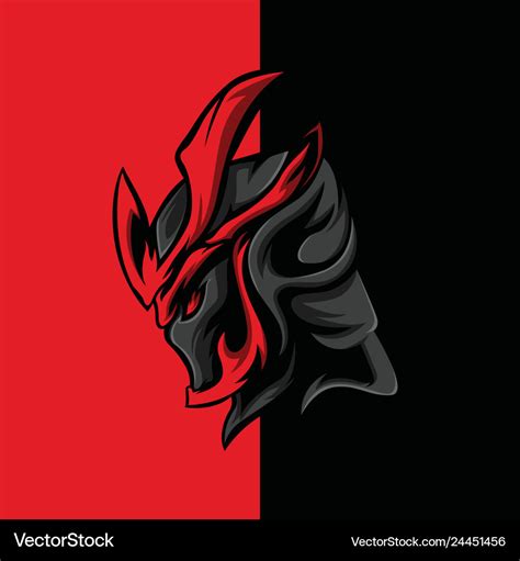 Red shadow of darkness Royalty Free Vector Image