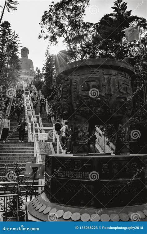 Stairway Leading To the Tian Tan Buddha in Hong Kong China Editorial Stock Photo - Image of ...