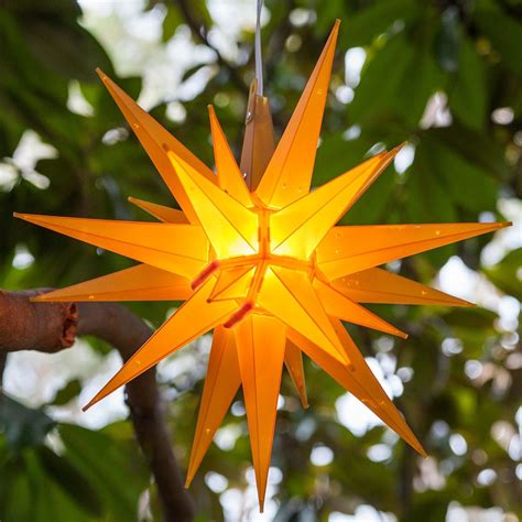 Moravian Stars - 14" Gold LED Moravian Star - Christmas Lights, Etc ...