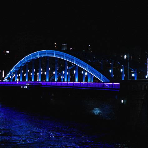 Download wallpaper 2780x2780 bridge, backlight, night, dark ...