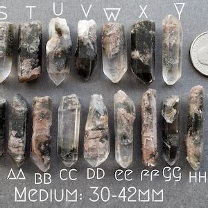 Shadow Garden Quartz Necklace Raw Crystal Necklace Lodolite Necklace ...