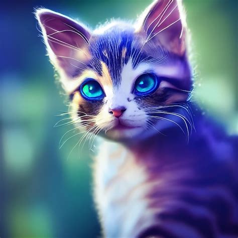 Premium AI Image | Nice and cute kittens in digital realistic ...