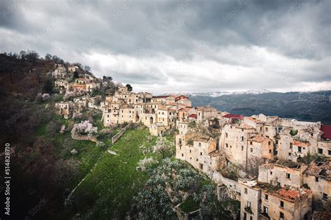 This is a photo of Fossa in Italy, abandoned after an earthquake and now a ‘ghost town’. The ...