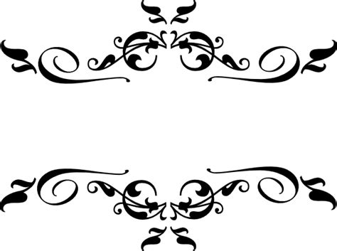 Black Swirl Border Clip Art at Clker.com - vector clip art online, royalty free & public domain