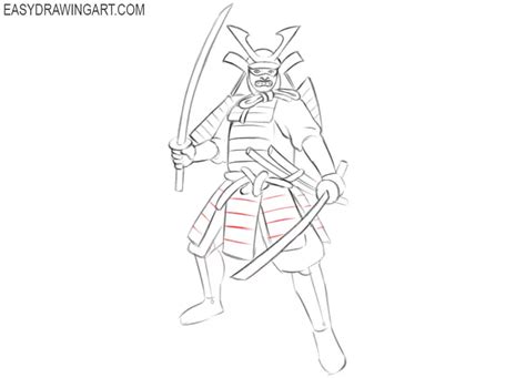 How to Draw a Samurai - Easy Drawing Art