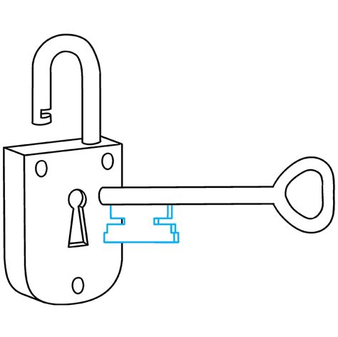 How to Draw a Key and Lock - Really Easy Drawing Tutorial