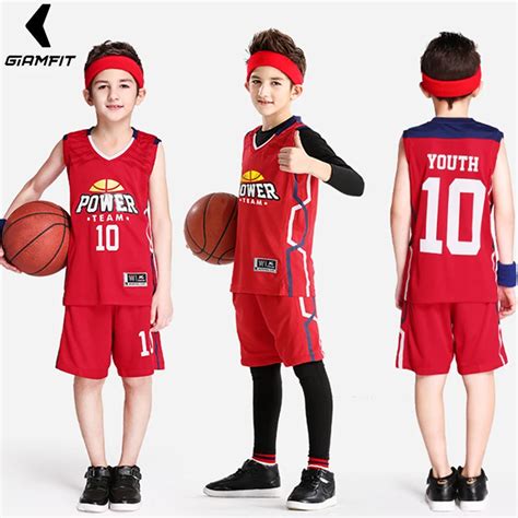 Youth Basketball Jerseys Uniforms for Boys Kids Retro Jerseys Basketball Training Sets Custom ...