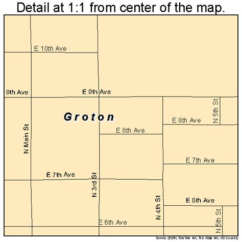 Groton South Dakota Street Map 4626340