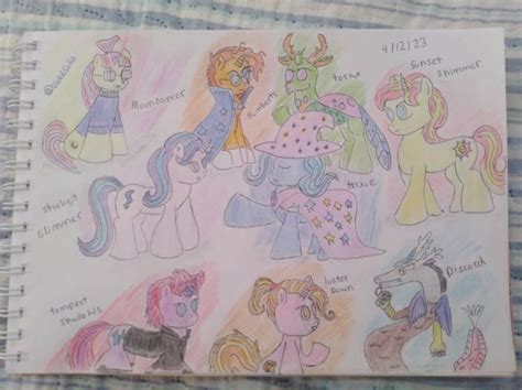 Characters my Little pony friendship is magic. by vidalsolis on DeviantArt