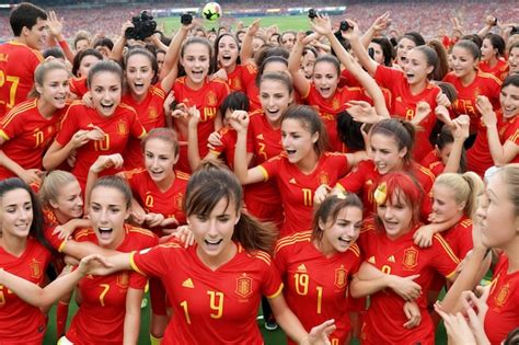 Premium AI Image | Spain women's national football team victory