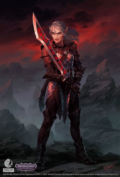 ArtStation - Arts for Pathfinder: Wrath of the Righteous, Anna Pavleeva | Pathfinder character ...