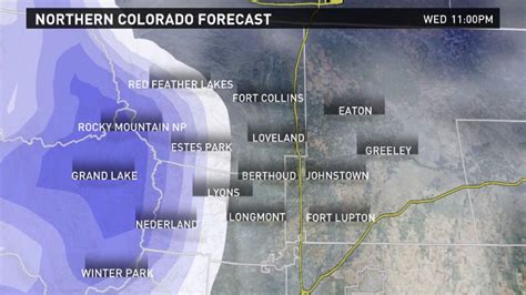 Fort Collins Wednesday weather forecast