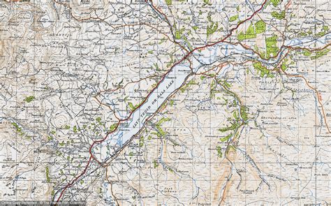 Historic Ordnance Survey Map of Bala Lake Railway, 1947