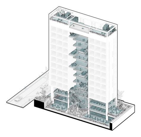 Isometrico espacios colectivos. Proyecto 4S | Diseño @locolectivo Medellin, A… | Arquitectura ...