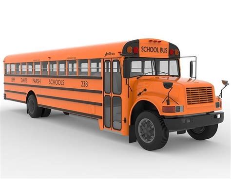 Ward Amtran School Bus 3D model | CGTrader