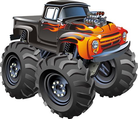 Soloveika Monster Truck Cartoon - Clip Art Library