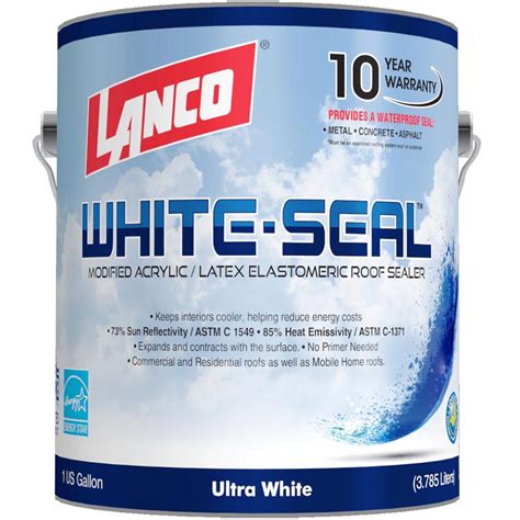 SEAL METAL ROOF COATING 1 Gallon RV Home Mobile Protect Waterproof Paint White 718594086545 | eBay