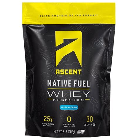 Ascent Native Fuel Whey Protein Powder - Unflavored - 2 lbs - Walmart.com - Walmart.com