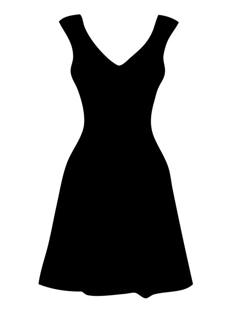 Black Dress Clipart Free Stock Photo - Public Domain Pictures