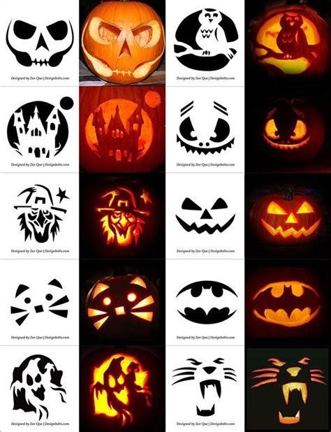 10+ Easy Pumpkin Carving Patterns - DECOOMO in 2023 | Halloween pumpkin ...