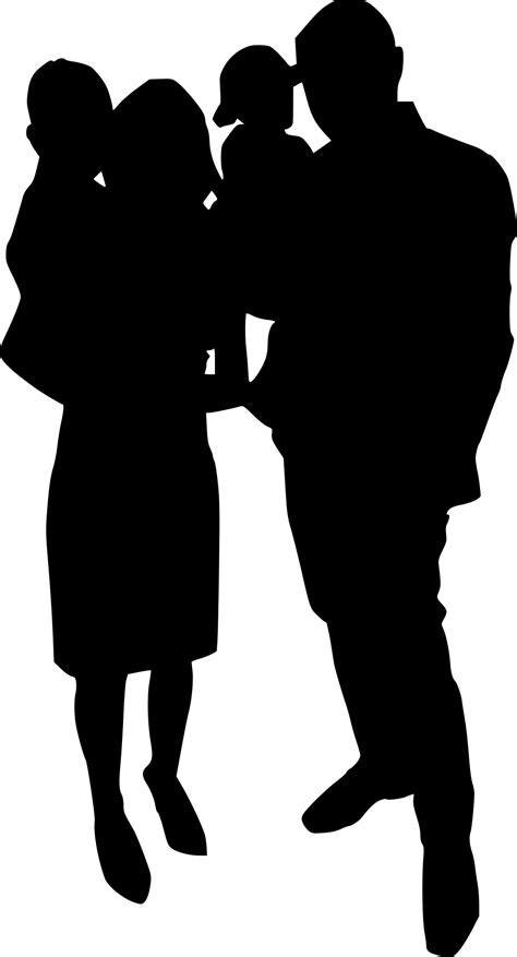 8 Family Silhouette (PNG Transparent) | OnlyGFX.com