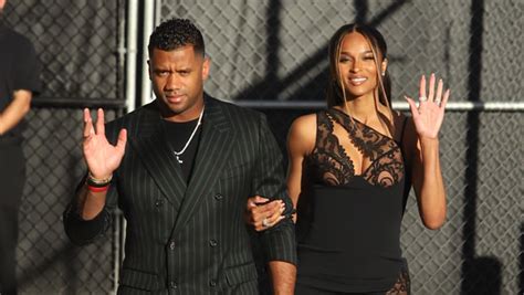 Ciara Rocks High-Slit Lace Dress While Out With Russell Wilson ...