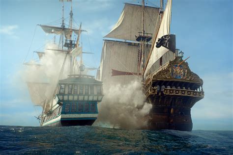 Two blue and brown galleon ships, Black Sails, pirates, ship, Starz HD wallpaper | Wallpaper Flare