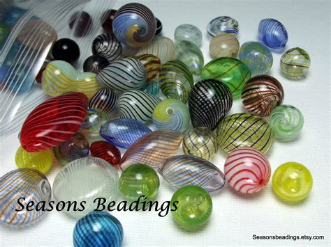 Assorted Hand Blown Glass Beads | Hand blown glass, Glass blowing, Hand ...