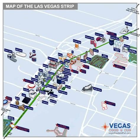 The Las Vegas Strip Map In 2023