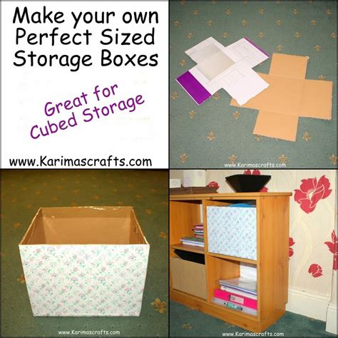 Karima's Crafts: DIY Cardboard Storage Box Tutorial