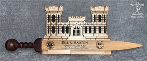 Corps of Engineers Castle Plaque with Rudis