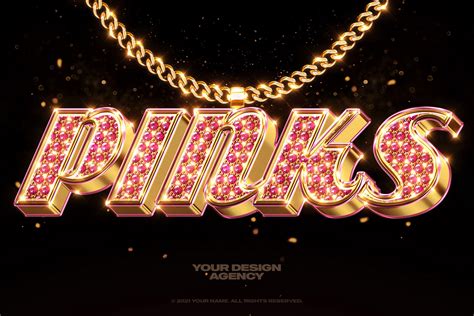 [PSD] Bling Bling Text and Logo Mockup :: Behance