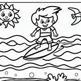 Surfer coloring Page Download Or Print For Free sketch template