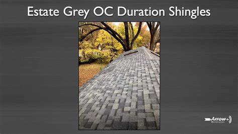 Estate Grey Owens Corning Duration Shingles - YouTube