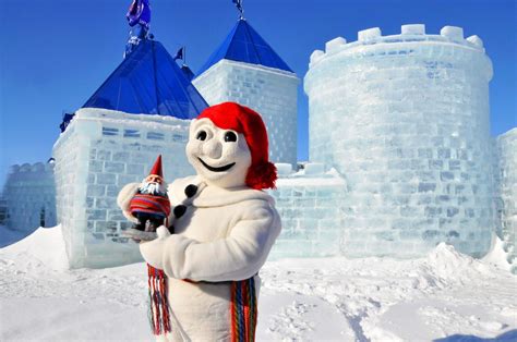 Bonhomme outside his castle at Carnaval de Québec | Quebec winter carnival, Quebec winter ...