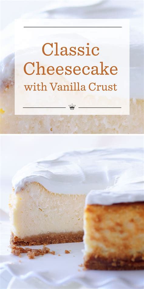 Classic cheesecake with vanilla crust | Recipe | Cheesecake recipes ...