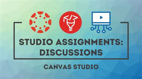 Canvas Studio Assignments Part 3: Discussions - YouTube