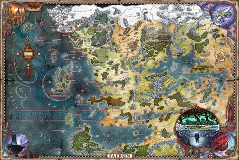 Lore and Legends Special Edition World map of Faerun — Jared Blando