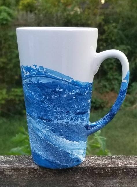 Tall Coffee Mug Blue | Etsy | Blue coffee mugs, Tall coffee mugs, Mugs