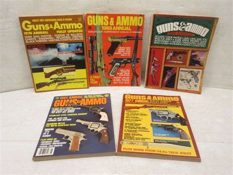 (5) Older Guns and Ammo Annual Catalogs, Comprehensive Firearms Catalogs, Dated 1969, 1970, 1974 ...