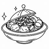 Gyro Food Outline Illustration Digital coloring Book Page Line Art  sketch template